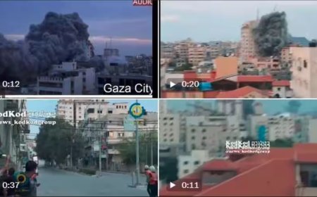 ಹಮಾಸ್ ಉಗ್ರರಿದ್ದ ಬಹುಮಹಡಿ ಕಟ್ಟಡ ಹೊಡೆದುರುಳಿಸಿದ ಇಸ್ರೇಲ್ ಸೇನೆ: ವೀಡಿಯೋ ವೈರಲ್